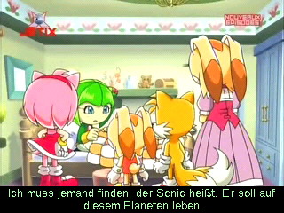 Sonic X mit Untertiteln