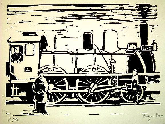  la Compagnie des Chemins de fer de lEst, 
		Orient Express, erste Lokomotive
