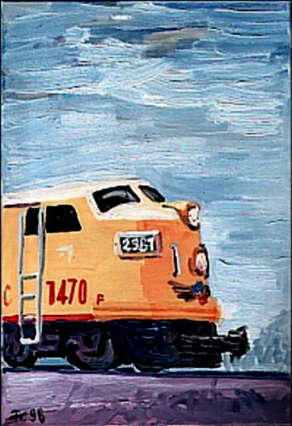 Union Pacific F7 Diesel, Amtrak