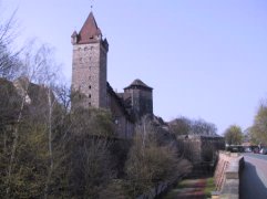Blick zur Burg von Norden