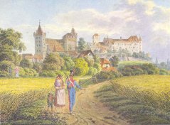 Blick zur Burg von Norden