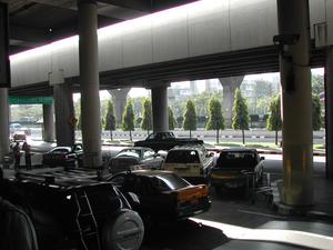 Blick aus dem Flughafen
